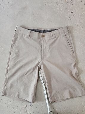 Hogan Light Beige Flat Front Men's Shorts